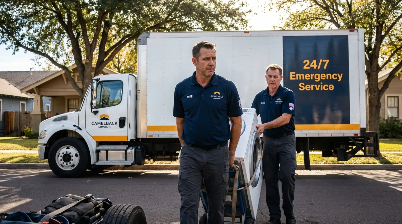 CamelBack Moving crew loading furniture in Hawaiian Gardens, CA